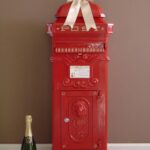 Red wedding post box