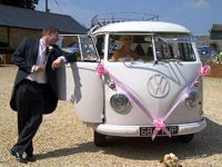 VW Morris Pink Wedding Ribbon