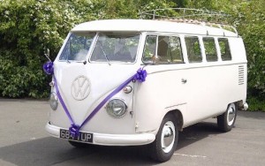 VW Morris Purple Wedding Ribbon