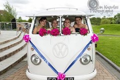 Bridesmaids in Morris on the wedding day